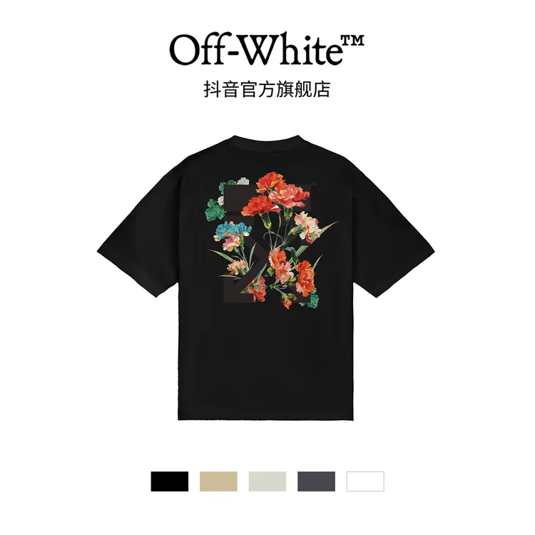 OFF-WHITESS26 新款美式背后箭头印花轻奢短袖OFFTE15ISEAMR-A