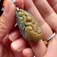 翡翠银S925镶嵌颈饰翡翠