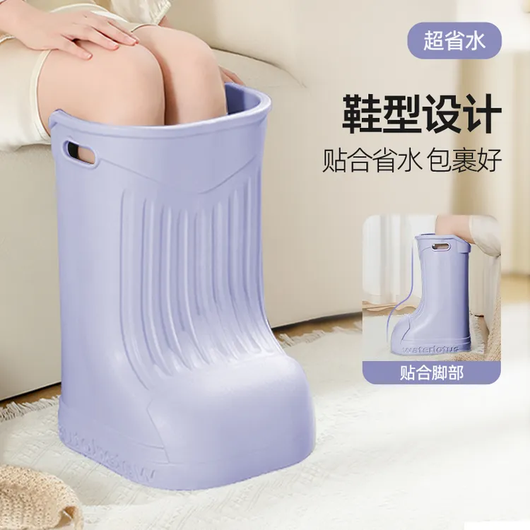 新款泡脚桶小腿按摩足疗时尚精致呵护身体过膝泡脚桶持久保湿汗蒸