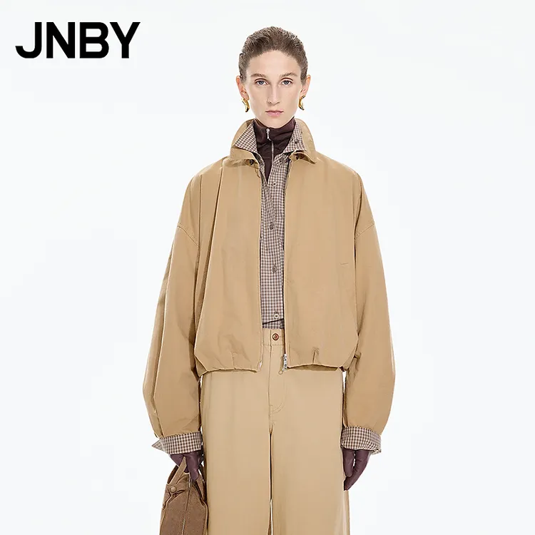 【商场同款】JNBY/江南布衣25秋新品夹克外套翻领宽松5P9613740