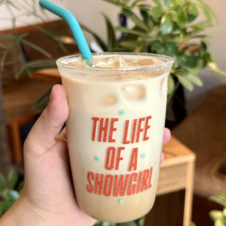 TS12霉霉The Life Of A Showgirl吸管玻璃水杯美式创意送霉霉贴纸