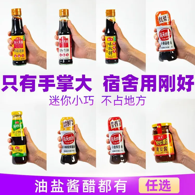 调料全套小瓶宿舍用学生食用油调味品组合厨房酱油调味料油盐酱醋