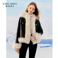 人造皮草 【小余专属】秋水伊人设计感仿皮草外套冬季年新款