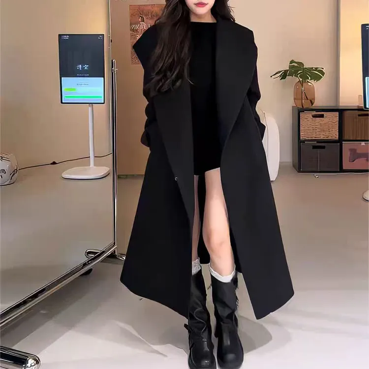 新款时尚外套气质显瘦百搭新款时尚洋气百搭出游服装女大衣610