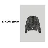 李小瘦大码女装【北欧建筑】秋款百搭舒适宽松休闲外套长袖58101D