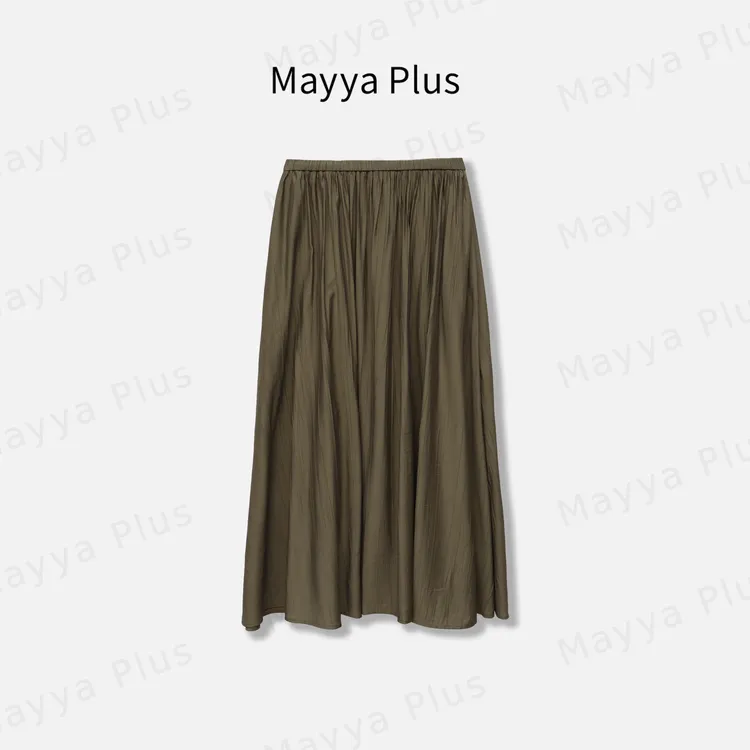 【秋色恋人】Mayya Plus麦芽定制百搭老钱风A字半身裙子女32536226