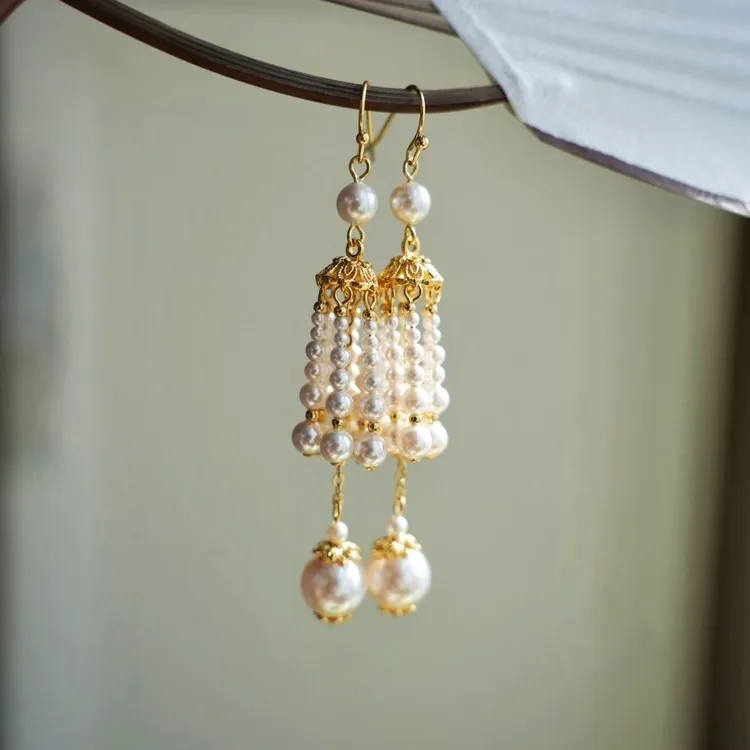 铜合金耳饰 汉服配饰古风耳饰优雅古典设计感轻奢耳坠氛围感配饰