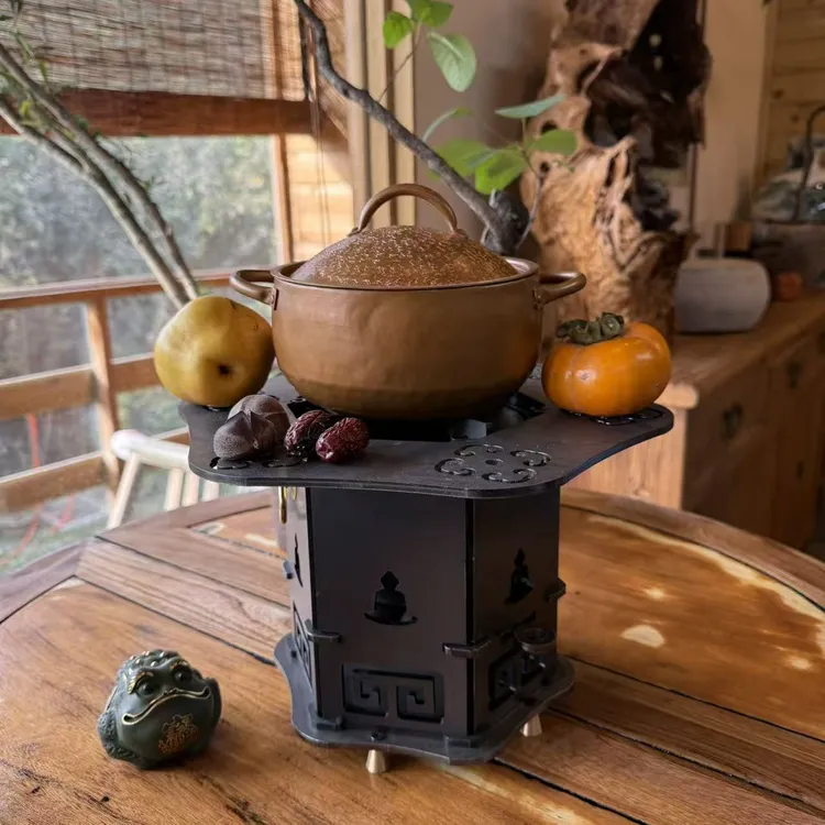 六角炭火中式煮茶炉