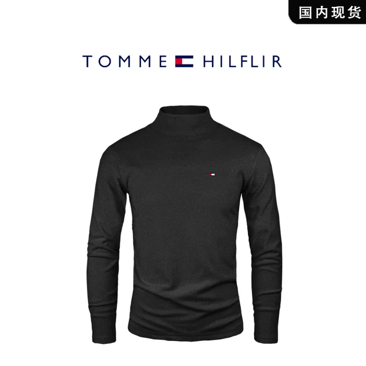 【品牌现货撤柜清仓】TOMME 冬季新款时尚休闲半高领德绒保暖打底衫