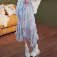 余紫绮【物空】欧若风 新款百搭显瘦半身裙女高腰裙子ZO1217035