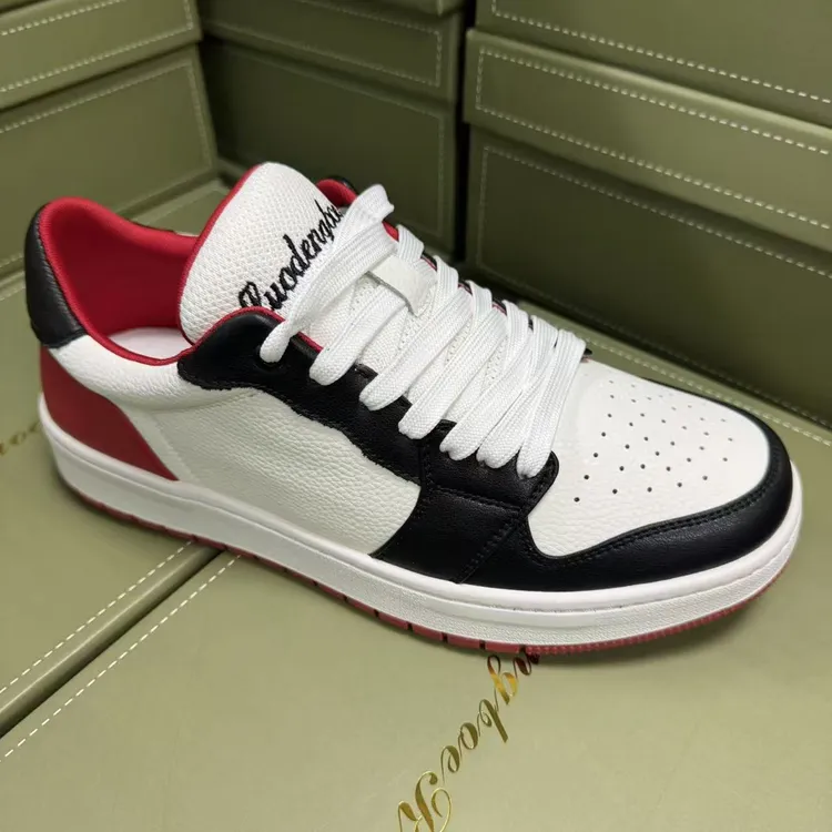 男士时尚运动休闲板鞋百搭真皮潮流低帮男款白色秋季潮鞋5781