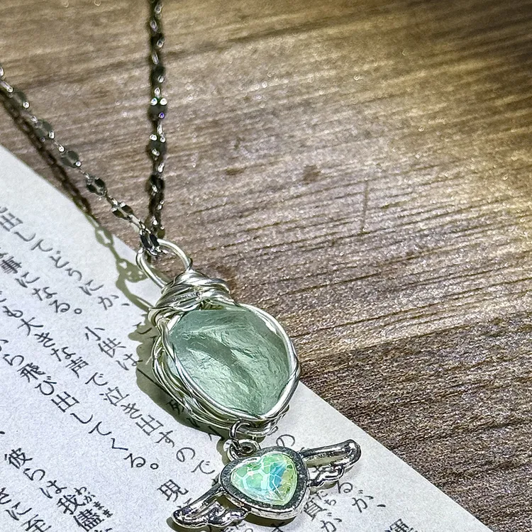 合金亚克力项链 灵魂对撞macrame正品店铺5色水晶原石项链简约风