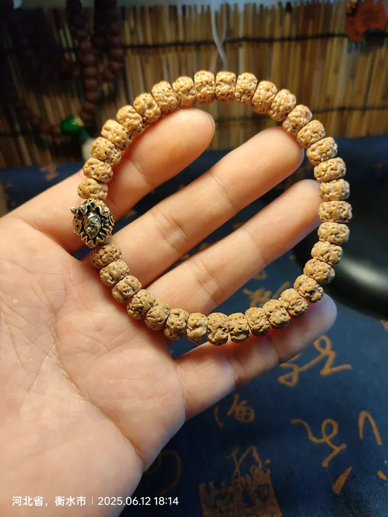 铜合金木质手链 十二生肖男女盘玩文玩饰品单圈