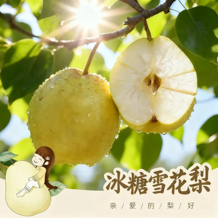 【京东送货上门】 正宗汉源高山冰糖雪花梨香甜应季水果新鲜采摘