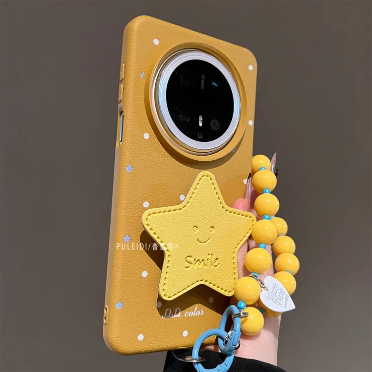 ins风波点星星支架适用华为mate70pro+手机壳可爱卡通mate60pro防