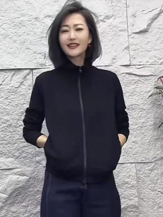 百搭长袖时尚新款拉链卫衣秋季气质休闲外套小众炸街高级感女装