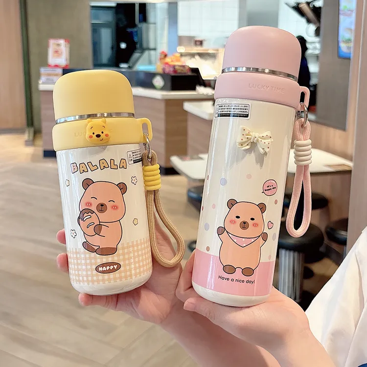 保温杯女可爱学生上学专用水杯高颜值新款少女心女生泡茶杯子