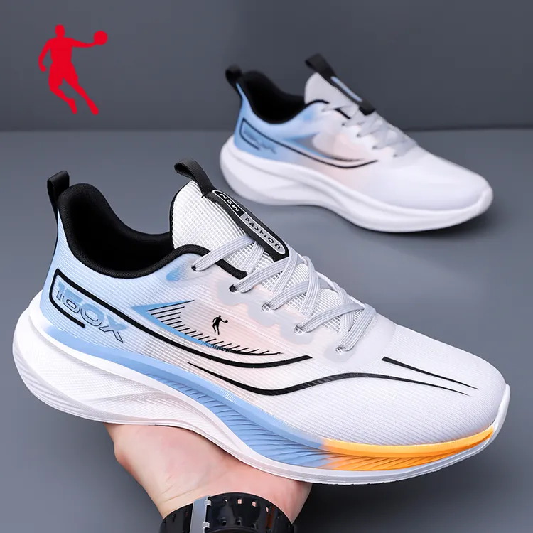 领跑乔丹男鞋2025新款青年休闲运动鞋防滑耐磨软底轻便透气跑步鞋