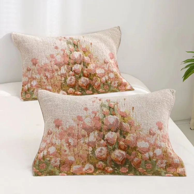 高奢汉麻枕巾一对装52*78雨露麻吸汗排湿四季通用高档成人枕巾