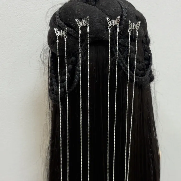 四只装蝴蝶流苏小抓夹发簪汉服配饰