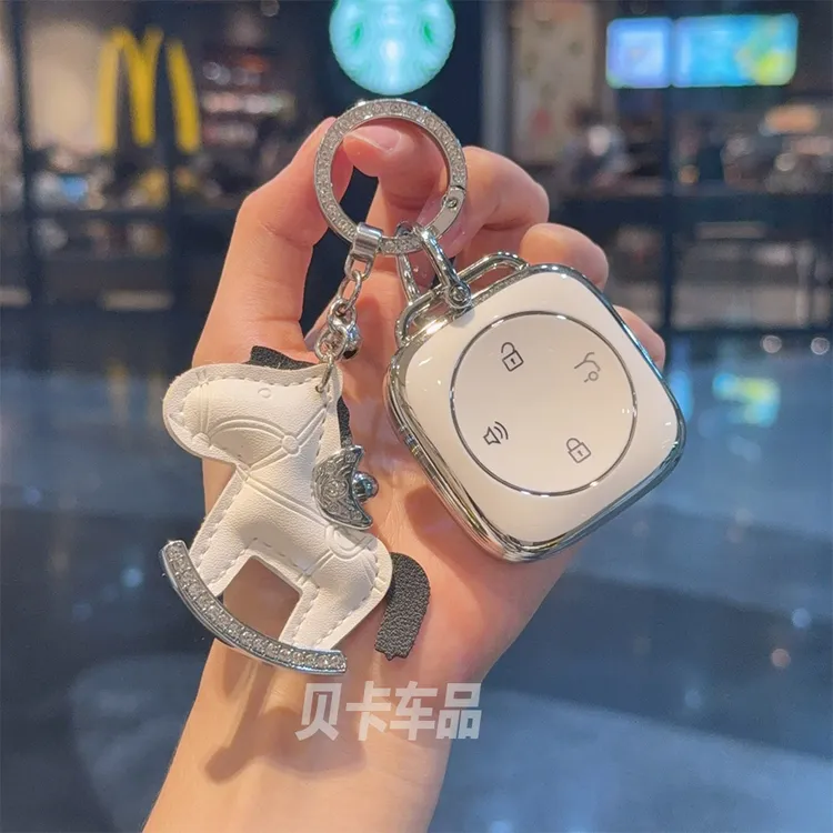 适用25-26款沃尔沃ES90钥匙套新款es90钥匙包保护套高档全包壳扣