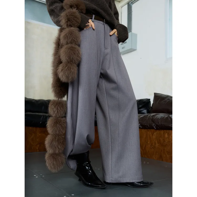 JCCC影子【琥珀黑标/工域】三色极简阔腿休闲西装裤JE5BSK15