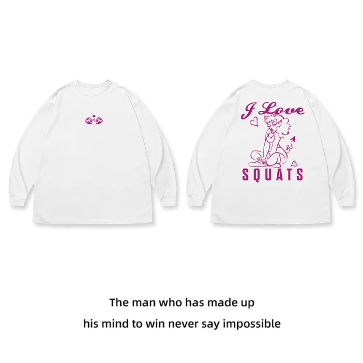 肌肉小魔女宽松长袖女秋季瑜伽运动跑步健身圆领卫衣冬