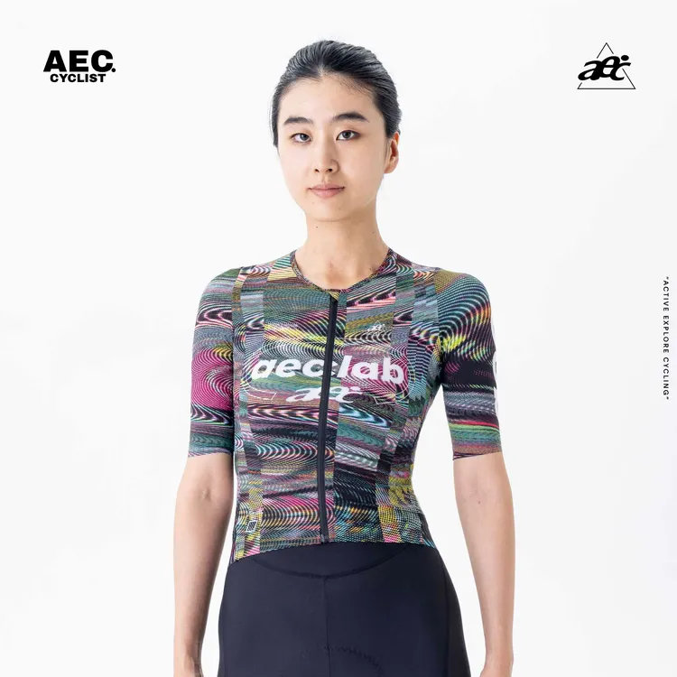 aec骑行服女款短袖aeclab3.0系列 设计感轻薄透气速干公路车上衣