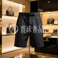 【46号链接-侧边方形小字符】小众设计师款时尚重磅宽松男短裤-y011
