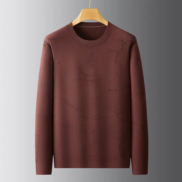 时尚男士秋冬潮流百搭大码韩版圆领长袖休闲针织打底衫保暖冬季DS