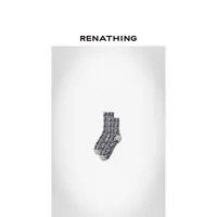【RENATHING】复古花卉中筒袜