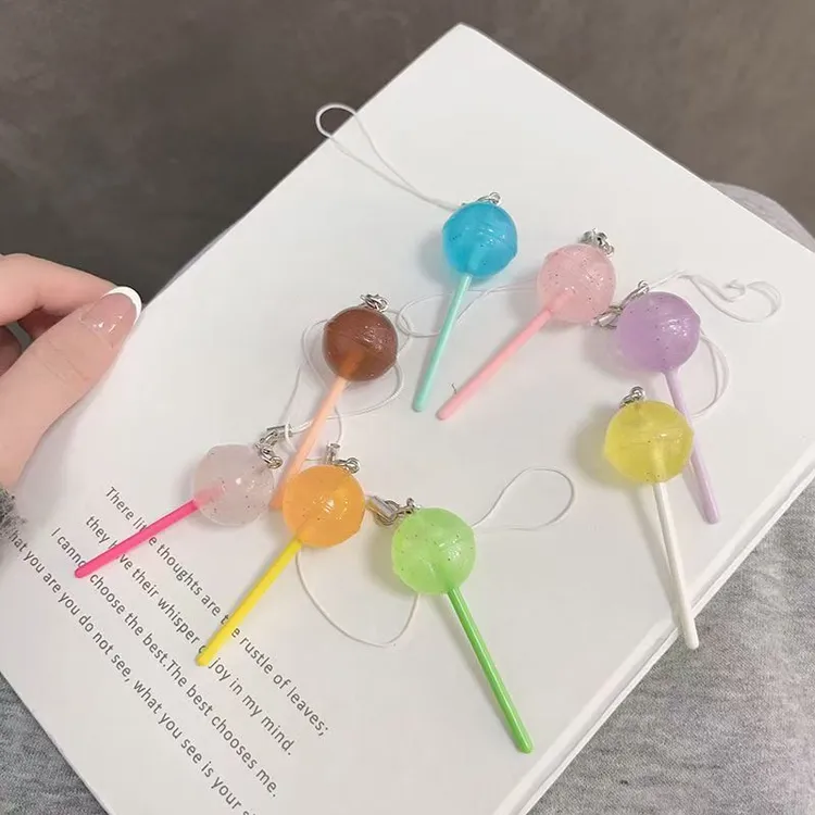 ins创意个性夜光棒棒糖手机链书包挂件可爱小挂饰同学闺蜜礼物