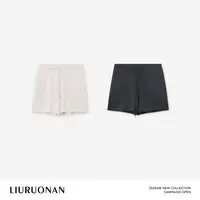 LIURUONAN 25AW【宅家羊毛短裤】柔软舒适抽绳短裤秋季宽松休闲裤女