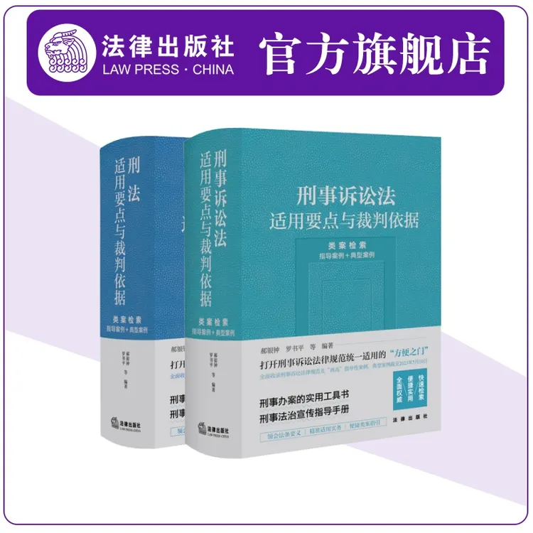  2本套装 刑法+刑事诉讼法适用要点与裁判依据