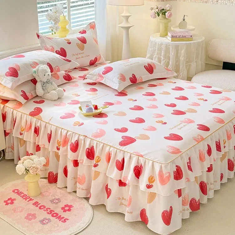 公主床裙款单件床罩1.8米2米席梦思防滑保护套双人床花边遮丑防尘