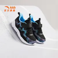 安踏儿童男小童跑鞋2025秋季网面透气防滑软底轻便运动鞋流光风