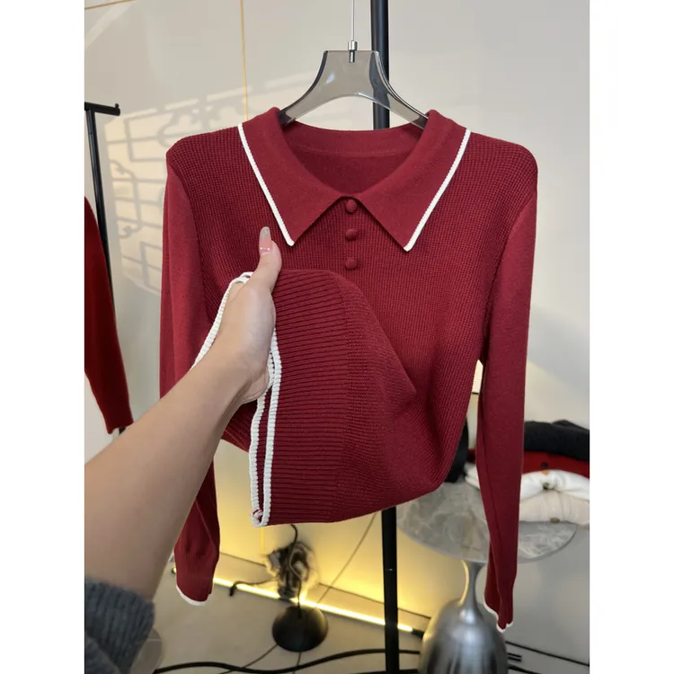 【大悦家】2026新款洋气套头毛衣时尚显瘦百搭打底衫长袖针织衫