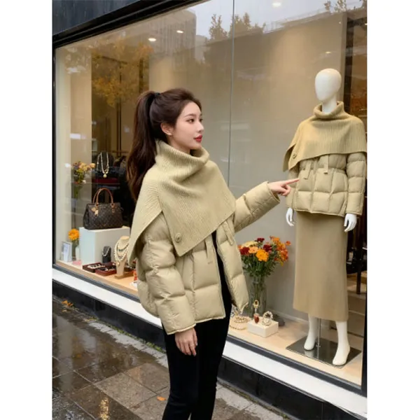 2025新款冬装超好看韩系夹棉保暖加厚棉衣棉服短款独特宽松外套女