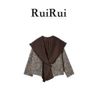 RUIRUI瑞25秋冬气质高货简约设计轻奢感羊毛混纺上衣SY1404R