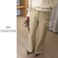 【吉满】自制款高智感显腿长中低腰微喇叭牛仔裤JM2939