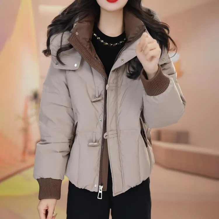 【羽绒服】2025年冬季新款气质时尚显瘦加厚保暖白鸭绒羽绒服M-3XL