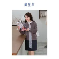 【晨粉专享价】藏里羊 北美小动物毛毛迷雾少女高级感套头上衣M1557
