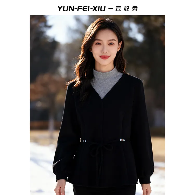 【清清推荐】云妃秀大码女装卫衣半高领打底衫内搭假两件冬款68789