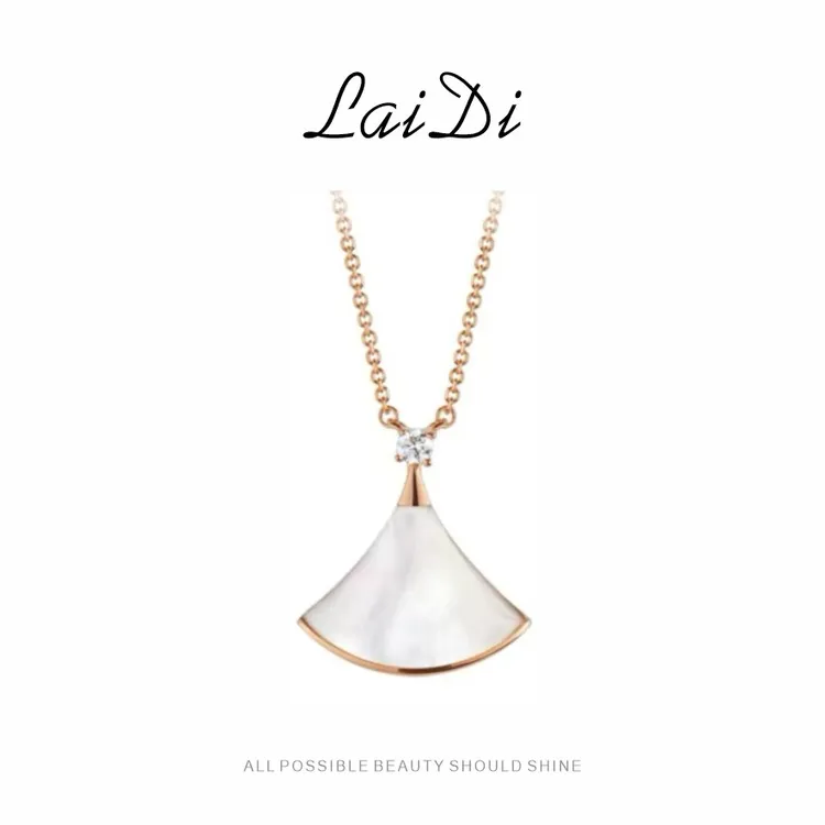 铜合金项链单钻小裙子项链精工版