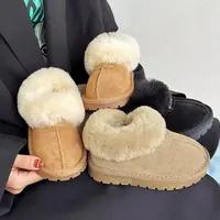 2023年冬季新款儿童雪地靴磨砂真皮女童保暖鞋/3729