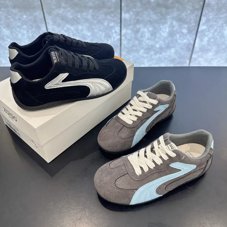 小敏家 赛车鞋!超轻德训鞋 新款复古港风平底软底百搭休闲鞋