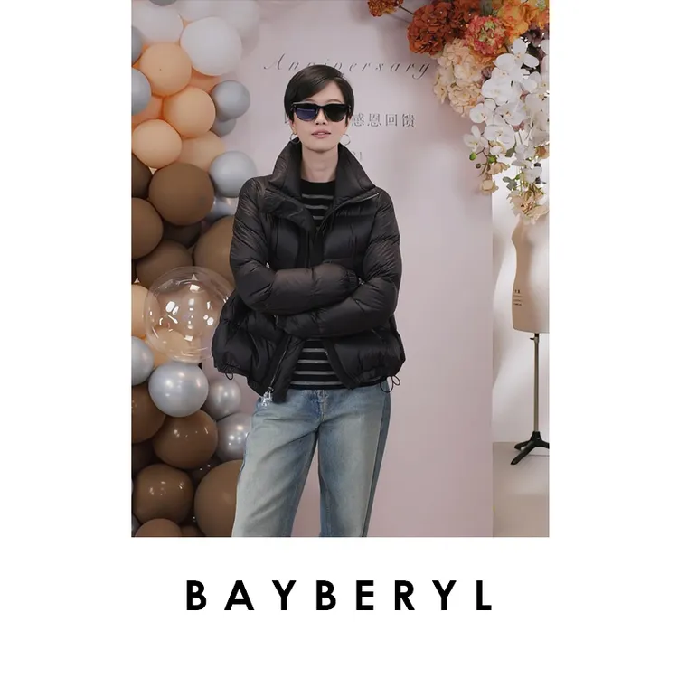 BAYBERYL老贝小火炉*经典立领短保暖轻软百搭羽绒服YRF2J0522-9/1