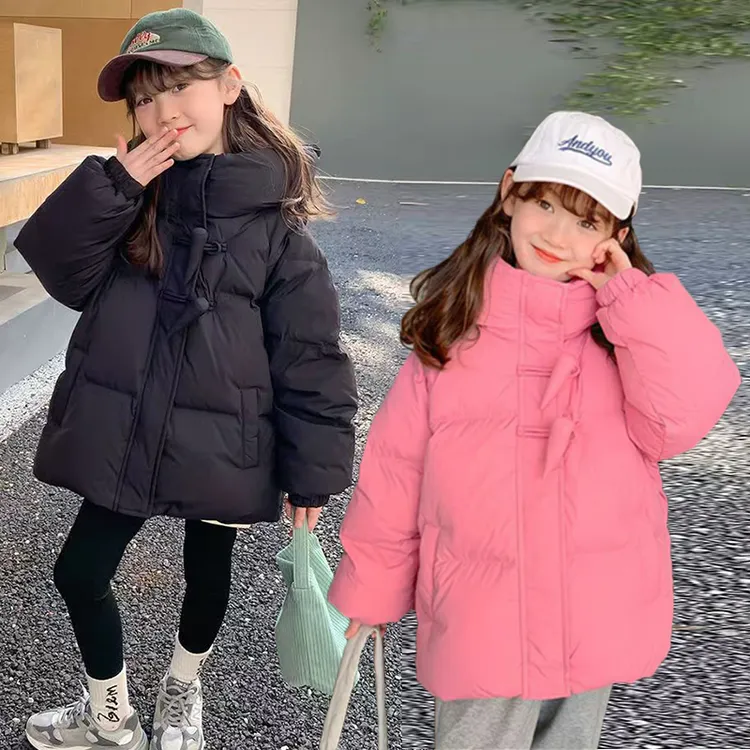 反季女童冬季新款加厚绒羽服大中小童韩版防寒服宝宝洋气保暖外套