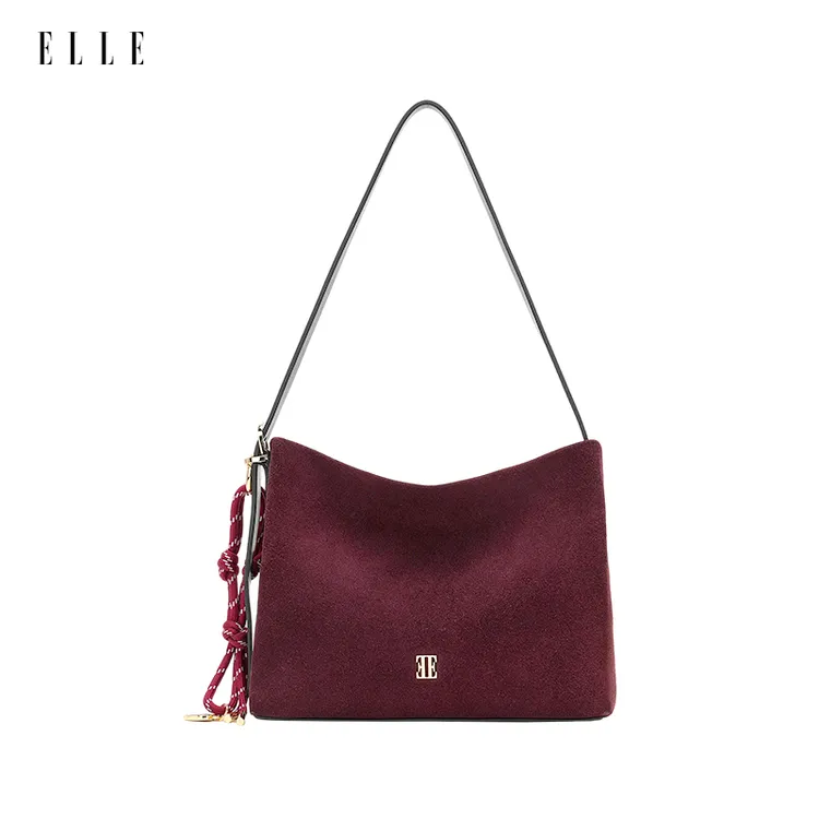 ELLE新款【视频同款】斜跨包轻奢时尚单肩托特包女包25050