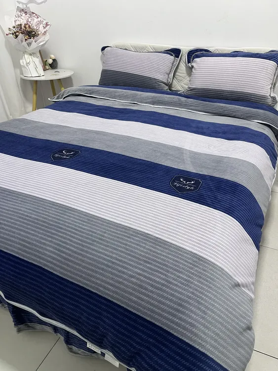 8-9斤牛奶绒四件套加厚双面绒2025新款四件套加绒床品套件不掉毛